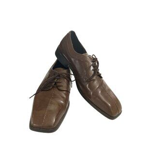 Giorgio Brutini  private collection Men Size 10 Brown Leather Oxford Dress Shoes